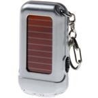 Solar Powered LED Flashlight Keychain