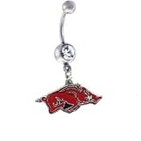 Arkansas Razorbacks Sexy Belly Navel Ring