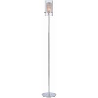 Lite Source LS-80377 Caldwell Floor Lamp, Chrome with Clear Glass / Aluminum