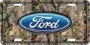 Ford Logo Camouflage License Plate