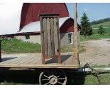 Reclaimed barnwood cabinet, measures approximately 4 feet tall. This simple, yet striking piece of old barn wood furniture, will look great in a country kitchen decor or any room in your home. The barnwood cabinet was crafted out of reclaimed barn wood, salvaged from an old dairy barn that has withstood nature &amp; elements for over a century. An ideal collectible that is destined to become an heirloom, this is a very unique gift idea. This barn wood cabinet has been designed with a picket front. Color of barn wood may vary depending upon availability.
