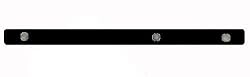 Mini Skinny Self-Stick Strip Magnet Board - Black by Three By Three Seattle