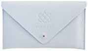Kyla Joy Envelope Clutch Premium Leather Handbag, White