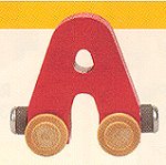 NameTrain Bright Finish Letter Cars - A