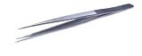 DIAMOND TWEEZER PEER VIGOR STAINLESS STEEL MATT FINISH WITH INSIDE GROOVE XL1