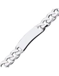 Sterling Silver Curb ID Bracelet - 8.5 Inch
