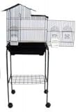 Brand New Bird Cage Vila Top 18x14x46 With Stand On Wheels,BLK Brand New Bird Cage Vila Top 18x14x46 With Stand On Wheels,BLK