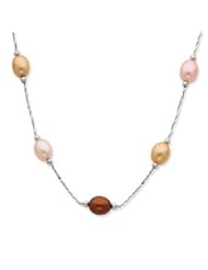 Sterling Silver 7-8mm FW Cultured Pearl Necklace