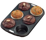 Fackelmann Backform f�r 6 Muffins, antihaft 29x20cm