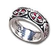 Pugin Cross - Alchemy Gothic Pewter Ring