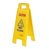 Rubbermaid #6112-77 Caution Wet Floor Sign