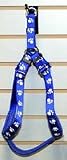 Padded Paw Print Harness, Color: Blue, Size: 3/4