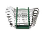 7-Pc SuperKrome Metric Short Combination Wrench Set