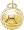 Baseball Charm, Gold Plated Silver