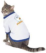 White Cotton Halloween Pajamas for Cats