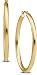 14K Yellow Gold 40mm Polished Hoop Earrings