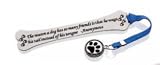 Dog Themed Metal Bookmark (Black Print) - The reason a dog has so many friends...