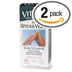 Vita-K Solution Super Vitamin K for Spider Veins, 3.6-Ounce Tubes (Pack of 2)