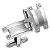 Men's Stainless Steel & 18kt. Gold Venice Cuff Links