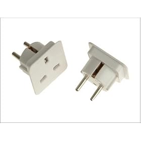 S.M.J. European Travel Adapter SMJTAEUPC - Twin Pack