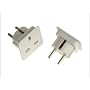 S.M.J. European Travel Adapter SMJTAEUPC - Twin Pack