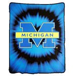 Michigan Wolverines Royal Plush Raschel NCAA Blanket (800 Series) by Northwest (60x80)