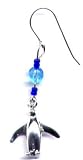 Blue Penguins Earrings Sterling Silver Jewelry Gift Boxed