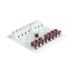 Edles Echtglas-Trinkspiel "Schach"
