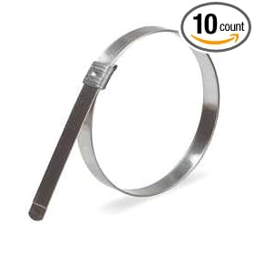 Industrial Grade 3LZ50 Clamp, Hose, Pk10