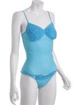 OnGossamer Innocence Mesh Cami with Ruffle Trim