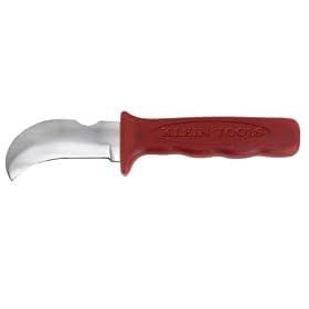 Klein 1570-3LR Cable/Lineman's Skinning Knife-Hook Blade and Notch