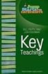 Key Teachings (Jump Starts for Catechists)