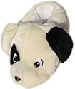 Randy the White Dog with Black and White Ears Animal Slippers