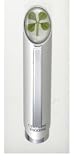 Kyocera Ceramic Pen- Transparent Cap w/ Four Leaf Clover- Silver