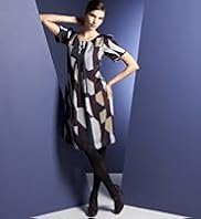 Autograph Short Sleeve Abstract Print Dress