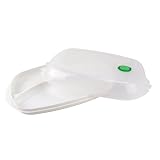 Fox Run Microwave 3-Section Dish with Vented Lid