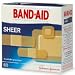 Band-Aid Brand Adhesive Bandages, Sheer, 80-Count Assorted Sizes (Pack of 6)