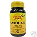 Garlic Oil 1000mg Softgels,Natural Wealth 100 Softgels