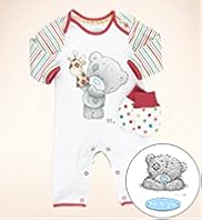 Pure Cotton Tiny Tatty Teddy All in One with Mittens
