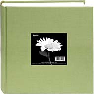 Cloth Photo Album w/Frame For Up To 200 4x6 Photos: Sage Green