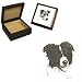Wooden Border Collie Jewelry Box, Porcelain by Rosalinde (5' x 5' x 2.5')