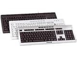 eVolution STREAM XT Corded MultiMedia Keyboard G85-23100 schwarz - Tastatur - PS/2, USB - US Layout