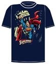 Superman To The Rescue Print Boy's Navy T-Shirt
