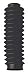 Rancho RS1952 Black Rubber Shock Boot