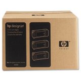 Hewlett Packard [HP] No. 90 Dye Ink Cartridge 400ml Magenta Ref C5084A [Pack 3]
