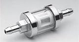 See-Through Glass Fuel Filter for Motorcycles, 5/16" (8mm) Line