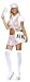 5 Piece Newspaper Delivery Girl Costume - Fun and Contemporary Too (Stockings not inc...