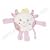 Takinou Pink Patchwork Cow Rattle