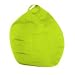 Comfort Research Twill Lime DORM BEAN BAG 36"W x 36"D x 38" High Frameless Chair