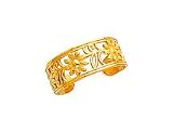 Toe Ring - 14kt Gold Floral